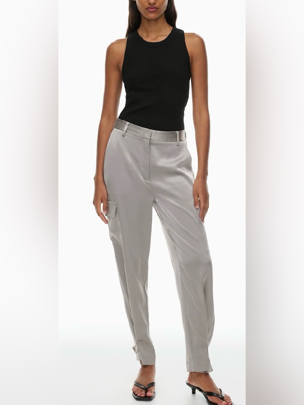 Aritzia Babaton Refined Satin Cargo Pants